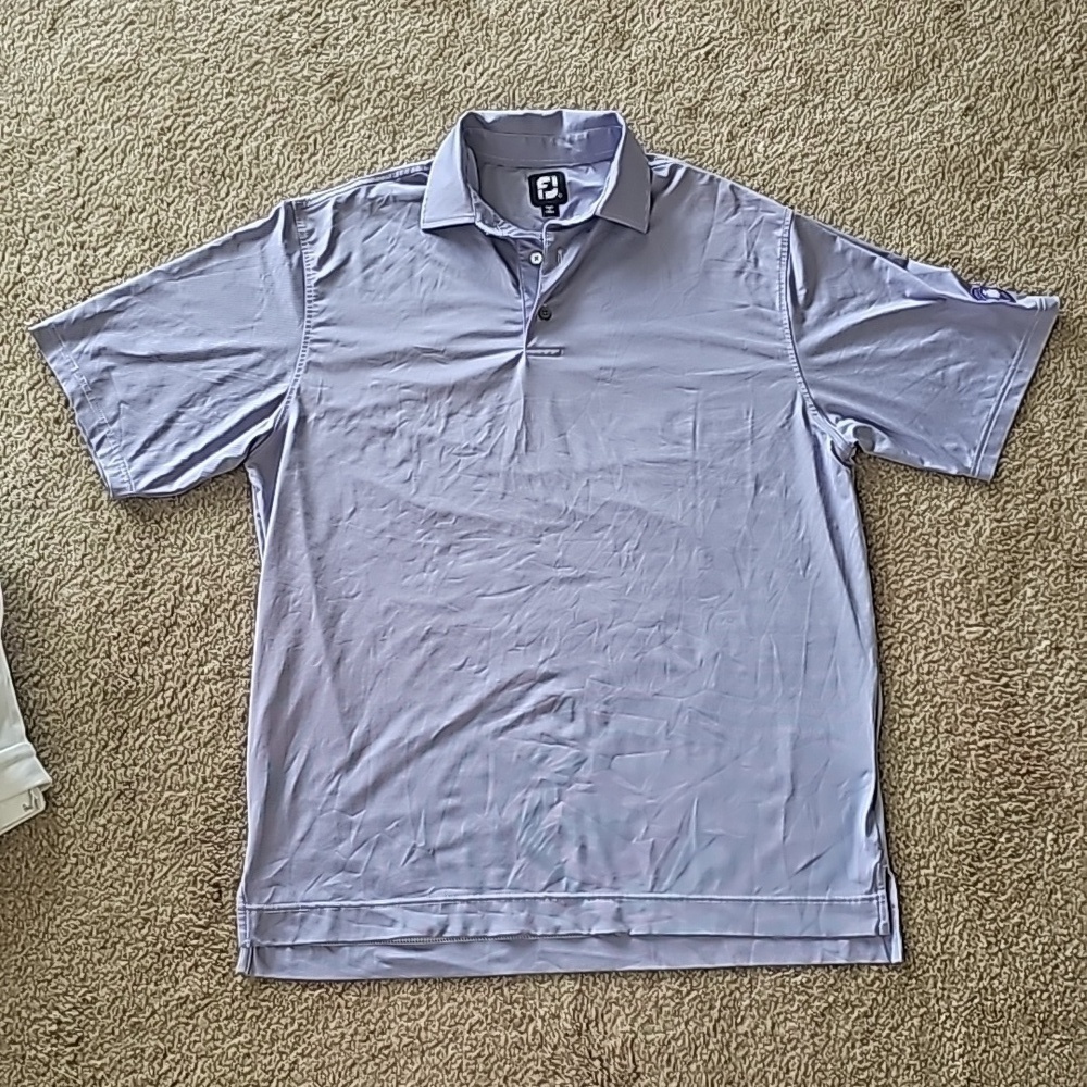 FootJoy Men's Large Striped Golf Polo